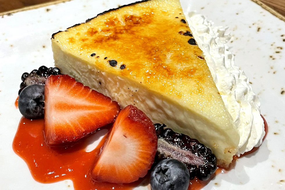 lakeside kitchen creme brulee chessecake