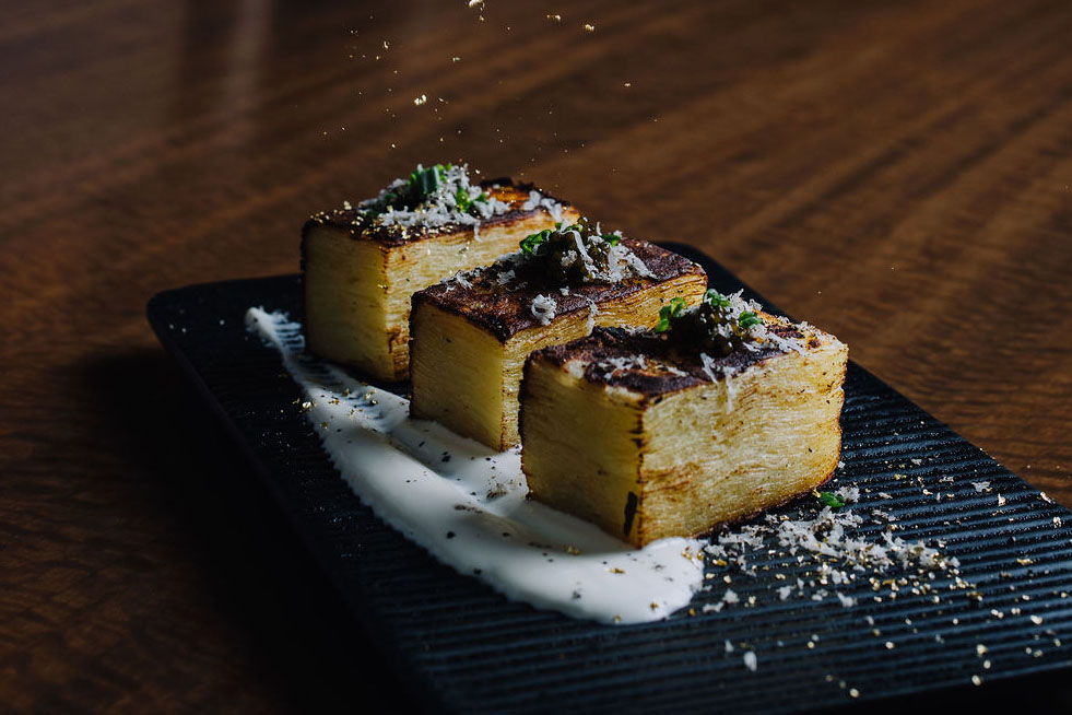 Million Dollar Potato Pave at William B's Steakhouse