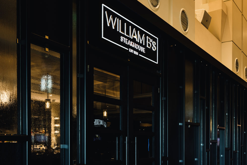 William B's entrance