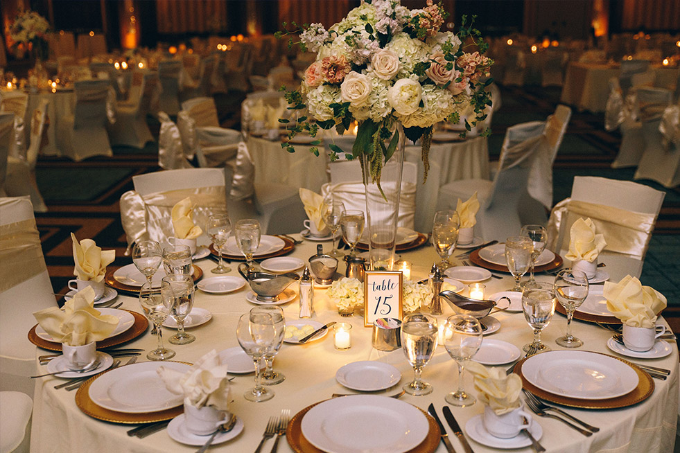 Blue Chip table setting image