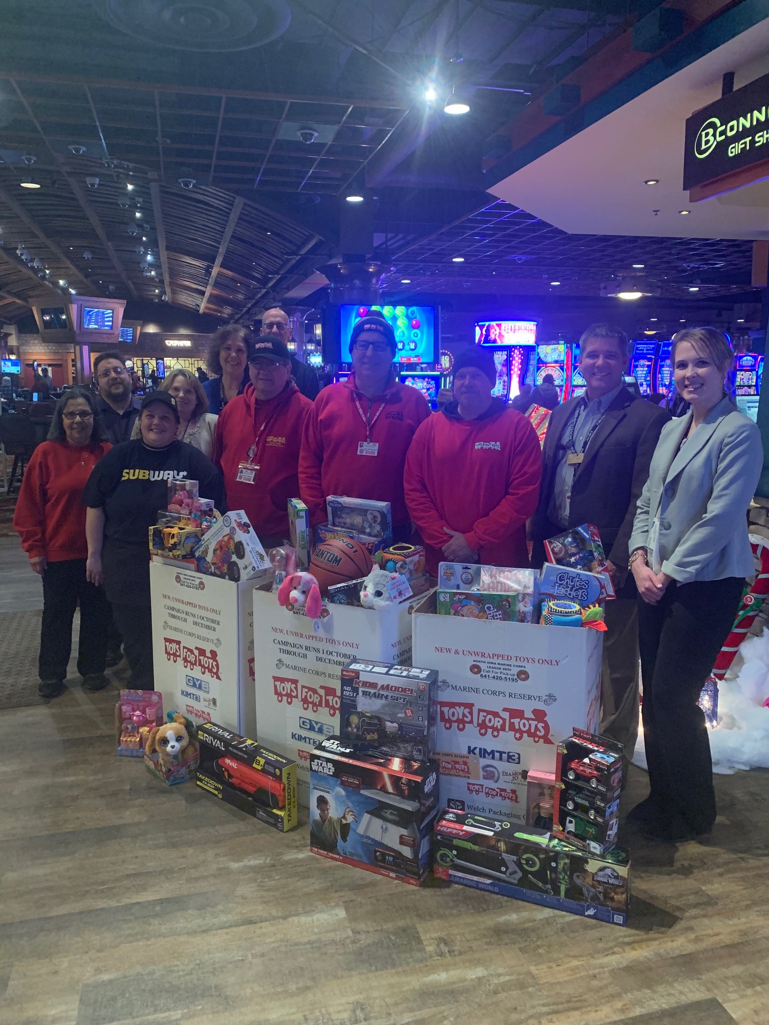 Toys For Tots at Diamond Joe Worth