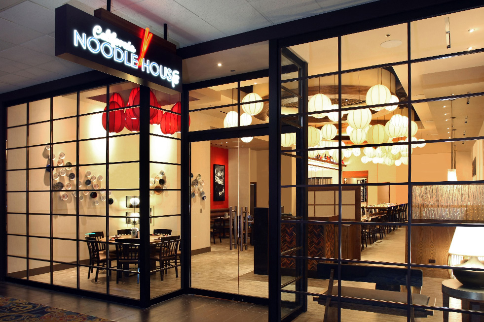 Entrance to the California Noodle House