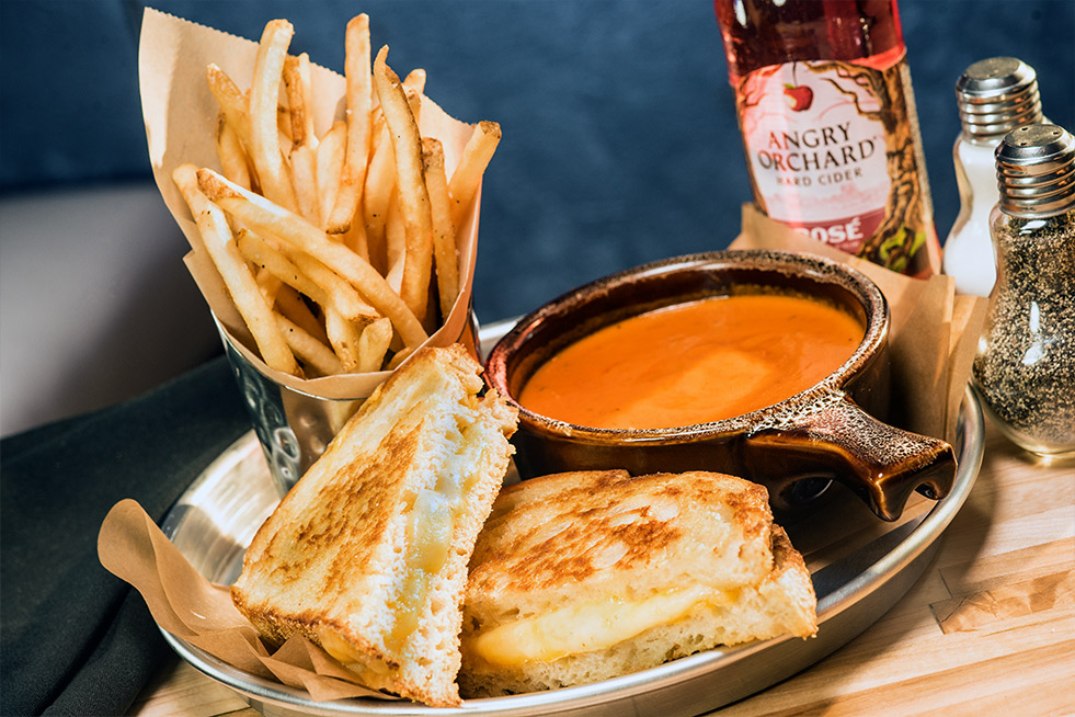 Grilled Cheese with Tomato Bisque