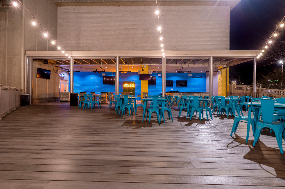 Valley Beach Deck 52 at Night