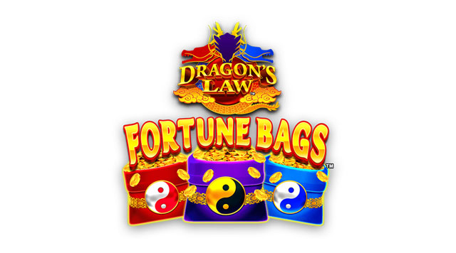 dragons law fortune bags game logo