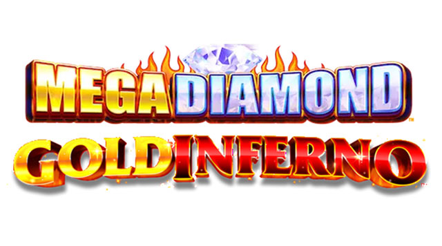 mega diamond and gold inferno game logos