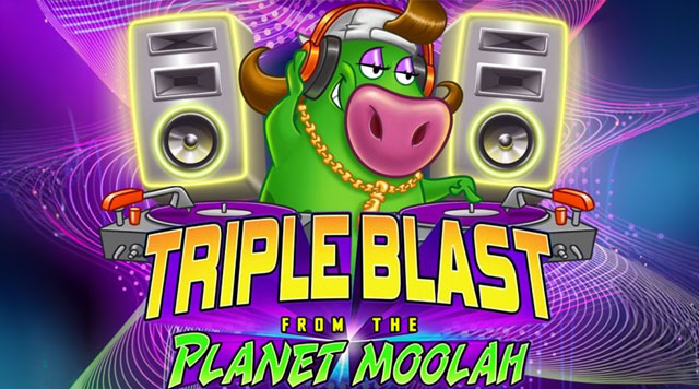 triple blast from the planet moolah game logo